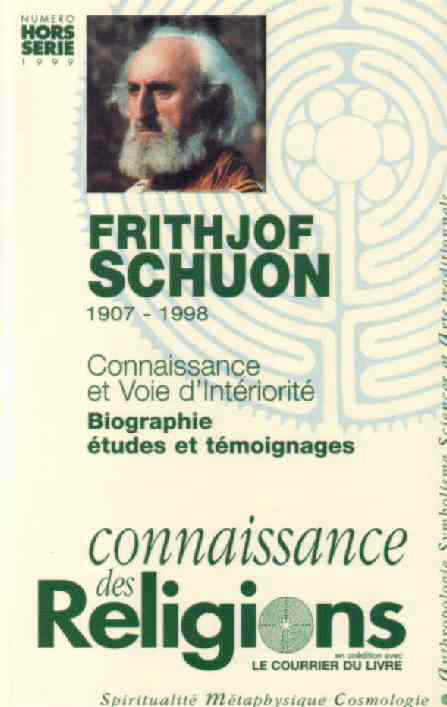 Frithjof Schuon, Connaissance des Religions, Numéro spécial