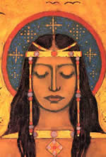 Le Vierge Marie, peinture de Frithjof Schuon